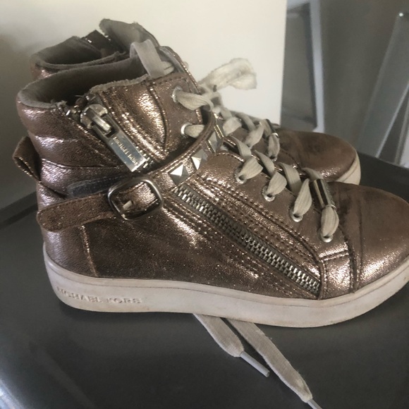 Girls gold MK high top - Picture 1 of 1